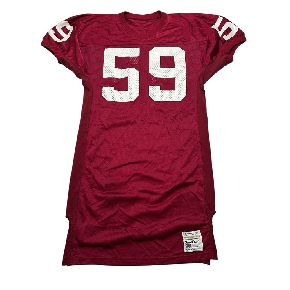 1988 Sand-Knit by MacGregor NFL Phoenix Cardinals #59 Jersey Size 50 Red White